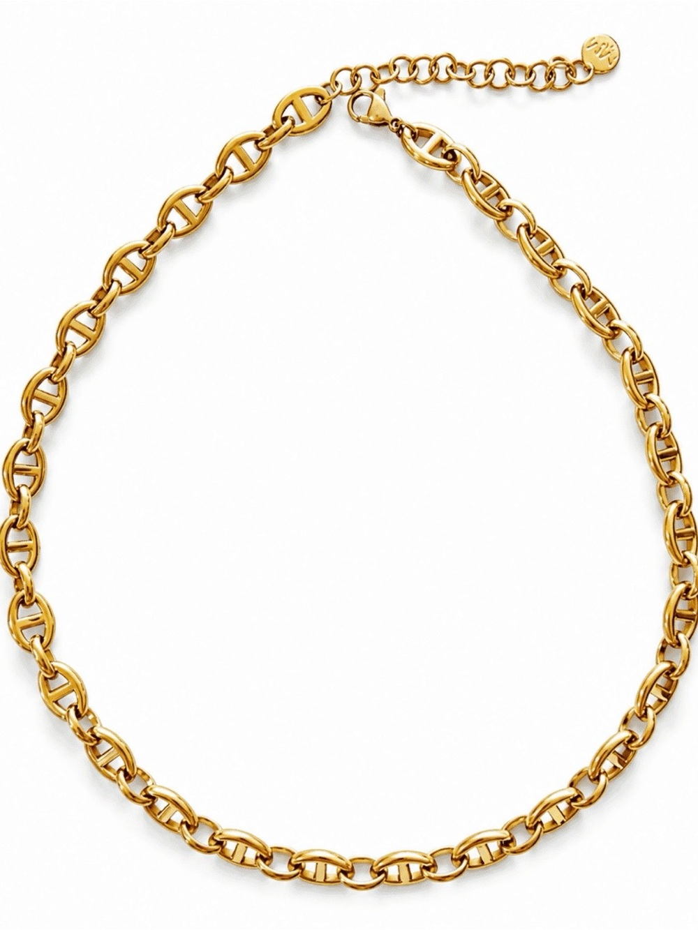 Dainty 18K Gold Plated Gold Chain Link Necklace by Mayamar